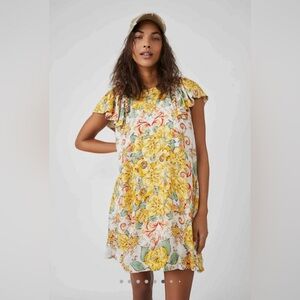 Free People Yara Printed Mini Dress